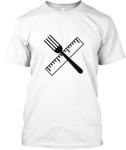 classroom chef icon on a white t-shirt